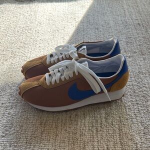 Nike Blue and Tan Sneakers